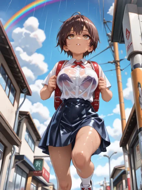 ミキ「あ………虹………」