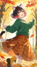 P　にゃんにゃん秋コーデ