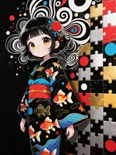 GO-UP ART 【Neither】Peraly: Reddish goldfish. — GO-UPさんのAIイラスト