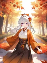 秋の化身·紅葉をまとって の投稿作品