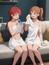 双子とお風呂上がりのひと時