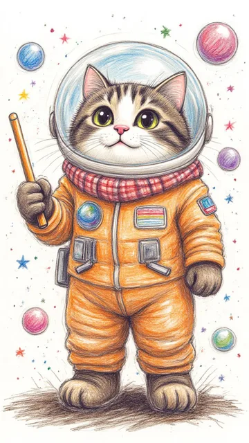 Crayon drawingクレヨン画、クレヨン画