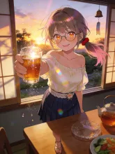麦茶の菜摘。