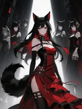 黒髪のケモミミ