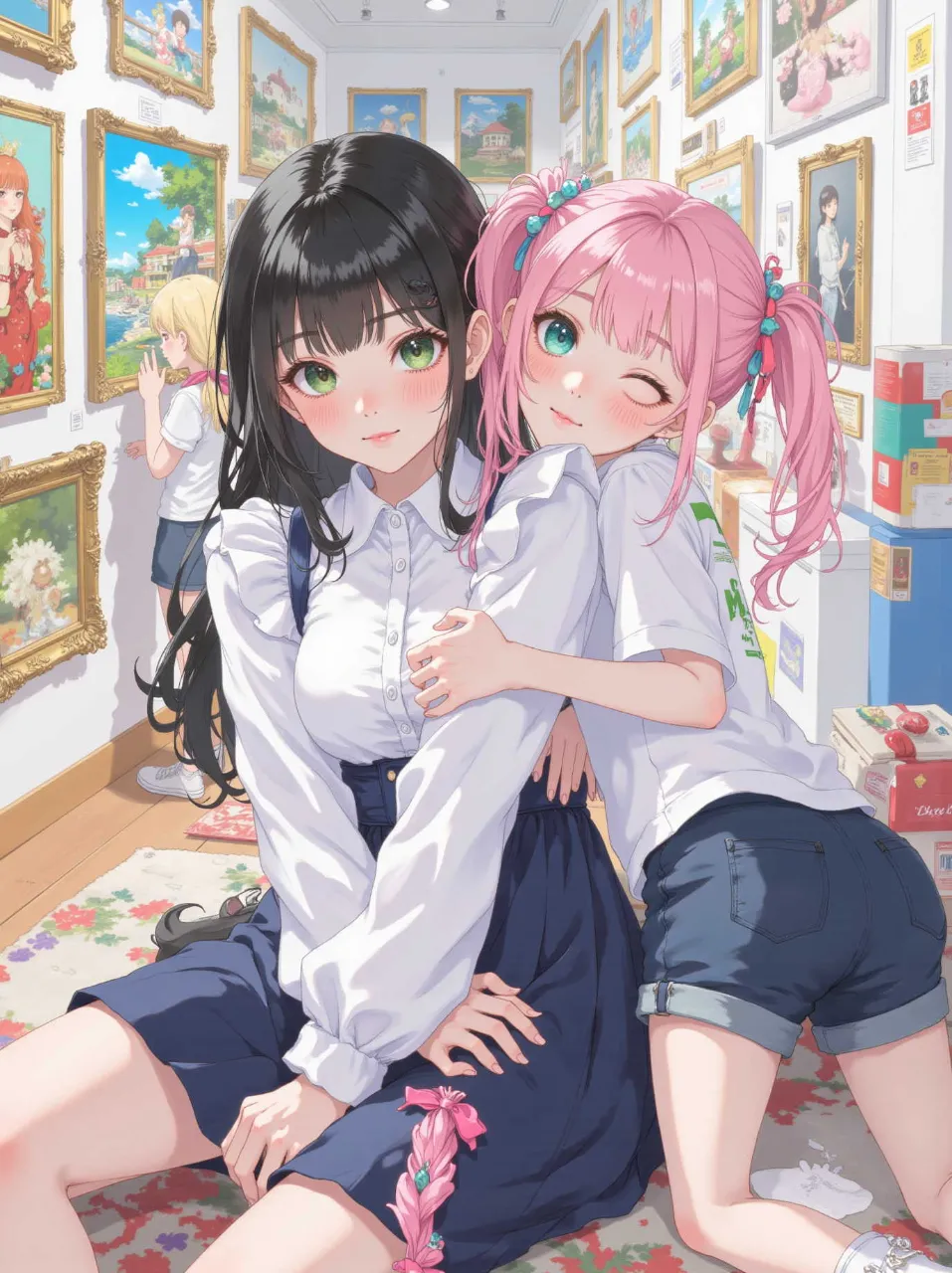 ギャルVS清楚ギャル — 21th Rico💖🌟🌟✨️さんのAIイラスト