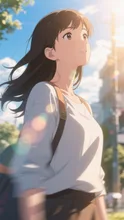 日なたに立つ存在…女性