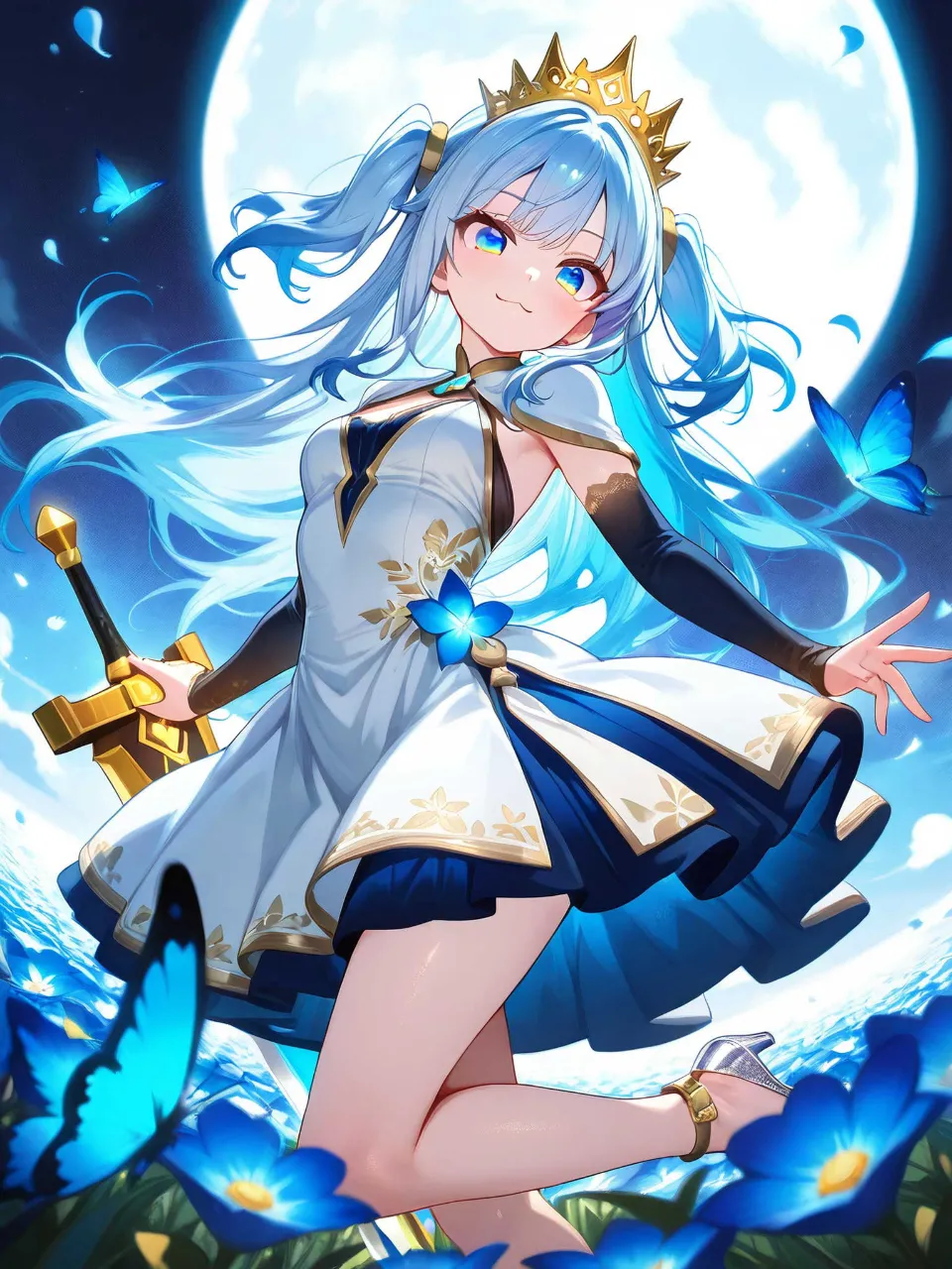 ポーズが決まってウキウキの姫様