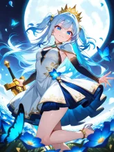ポーズが決まってウキウキの姫様
