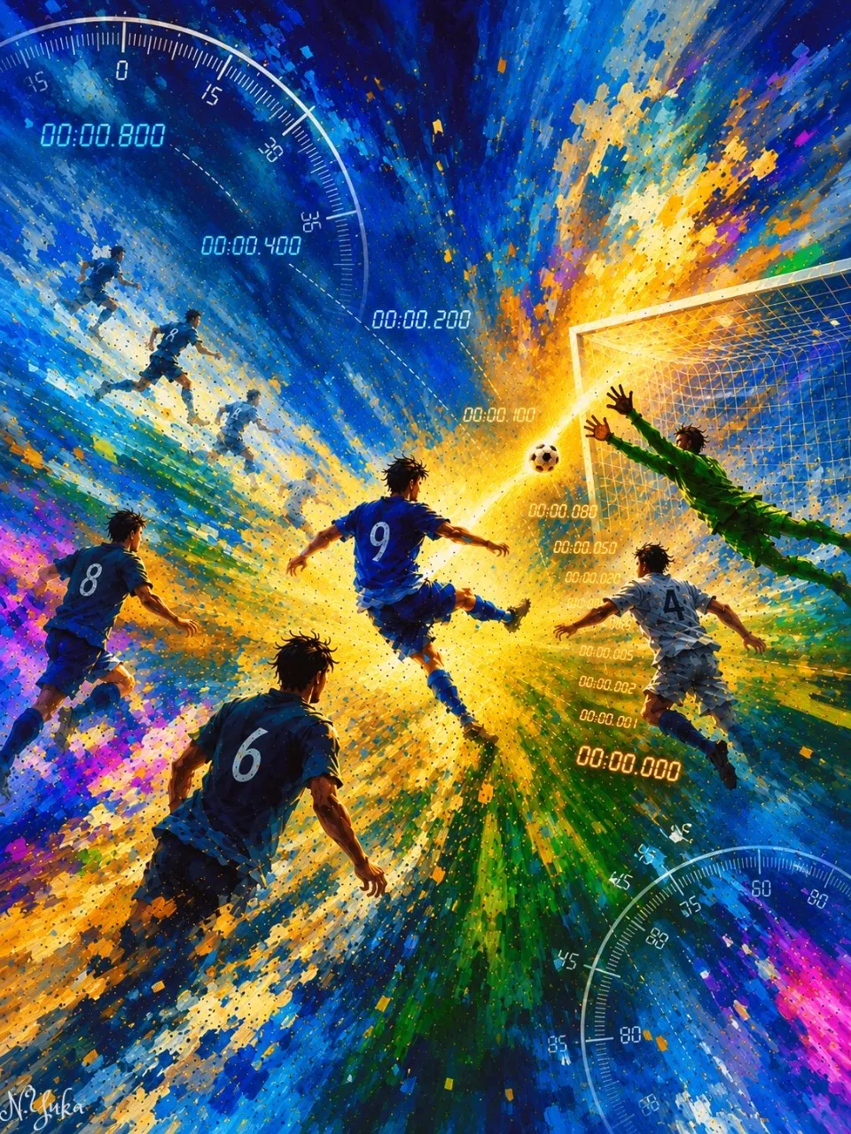星になるまで、0.001秒-0.001 Seconds to Become a Star — n.yukaさんのAIイラスト