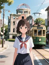 平和への思い — 制服イラストのAIイラスト|SUPPART