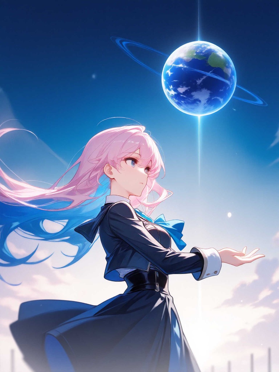 宇宙からの地球 — アタナさんのAIイラスト