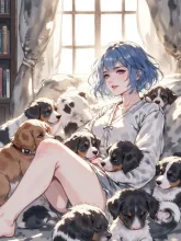 仔犬の目が💦