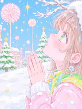 お星さまにお祈りをしたよ — エンダーガールさんのAIイラスト