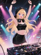 画像生成チャレンジ·DJガール☆挙手 の投稿作品