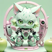 林檎子猫ロボ 18枚の絵
