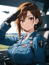 女性パイロット·大空を制す、凛々しい翼 の投稿作品