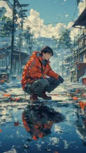 ある日の雨上がり — とのおかやすのりさんのAIイラスト