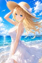 麦わらと潮風·夏の海辺で の投稿作品