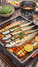 秋刀魚の塩焼き🐟