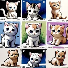 9コマ子猫