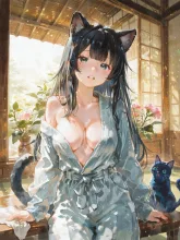 猫少女 — 湯豆腐氷菓さんのAIイラスト