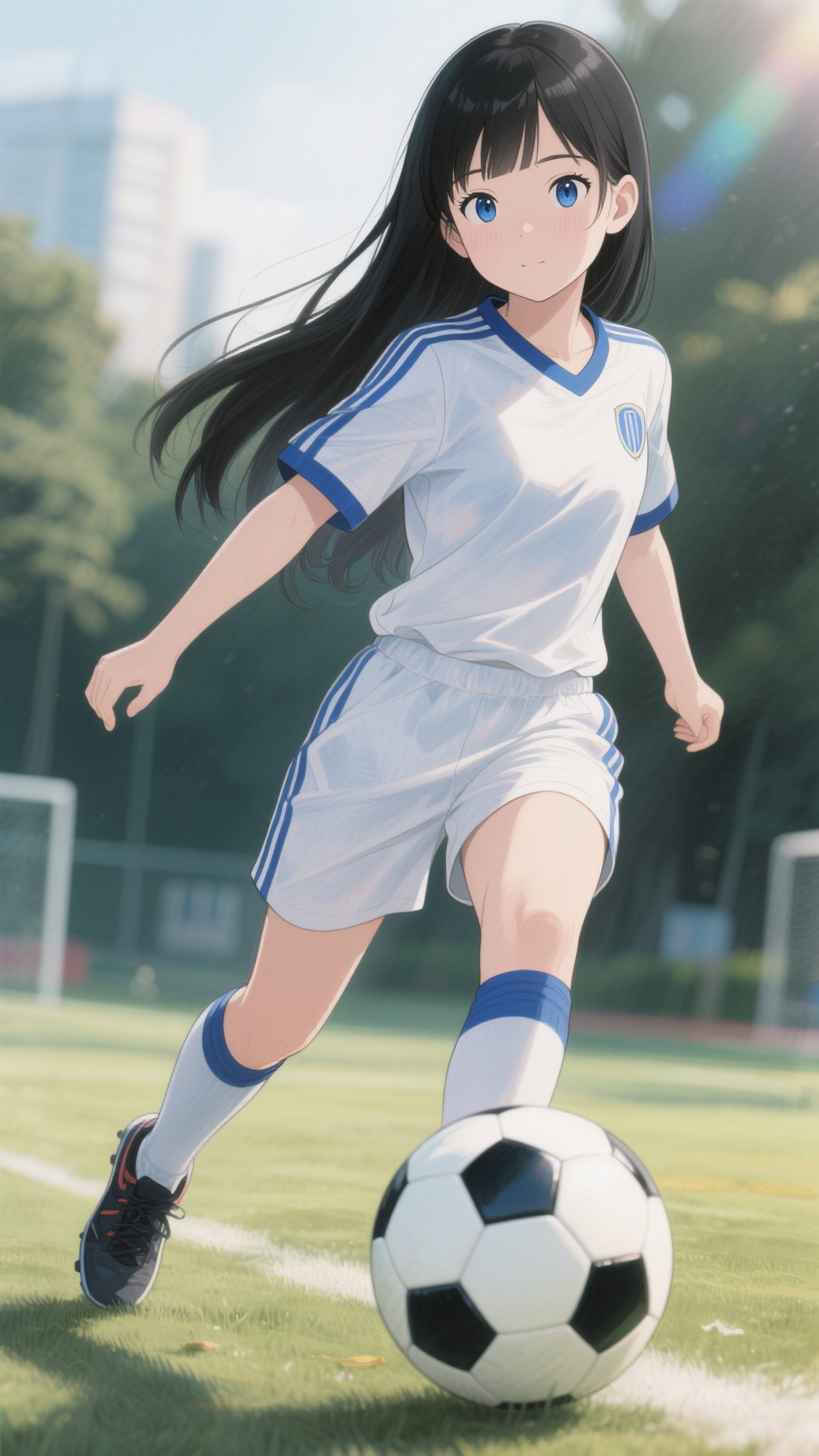 黒髪娘💕サッカー部❤️ — りゆさんのAIイラスト