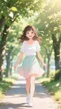 S　木漏れ日の中で、君は笑う