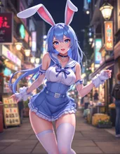 ブルーバニーガール — Sasa_20さんのAIイラスト