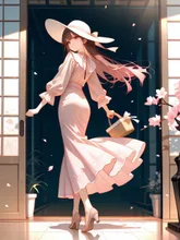 ぼっちのお花見 — 華心さんのAIイラスト