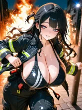 火の中？…余裕