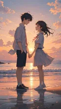 「そばにいる、それだけで」 — OreoさんのAIイラスト
