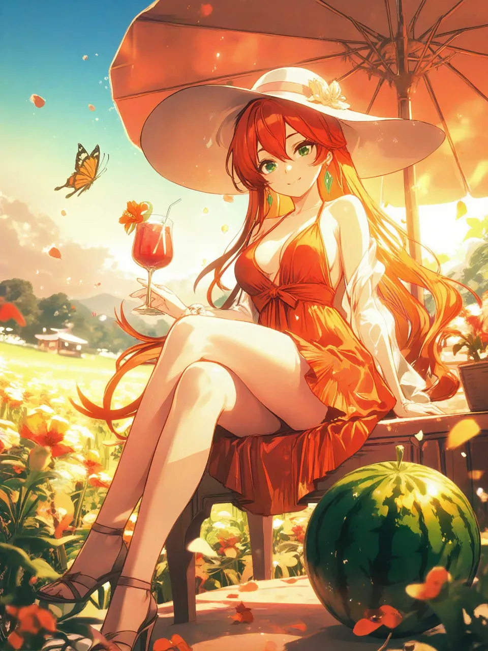 🌅🍹❤️💚