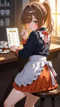 お店のアプリを作成中❣️ — しどれみ（士土零未）さんのAIイラスト