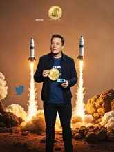 Elon Musk’s Dogecoin Gamble: When the Meme Coin Crashed the Tech Titan — DOGEさんのAIイラスト