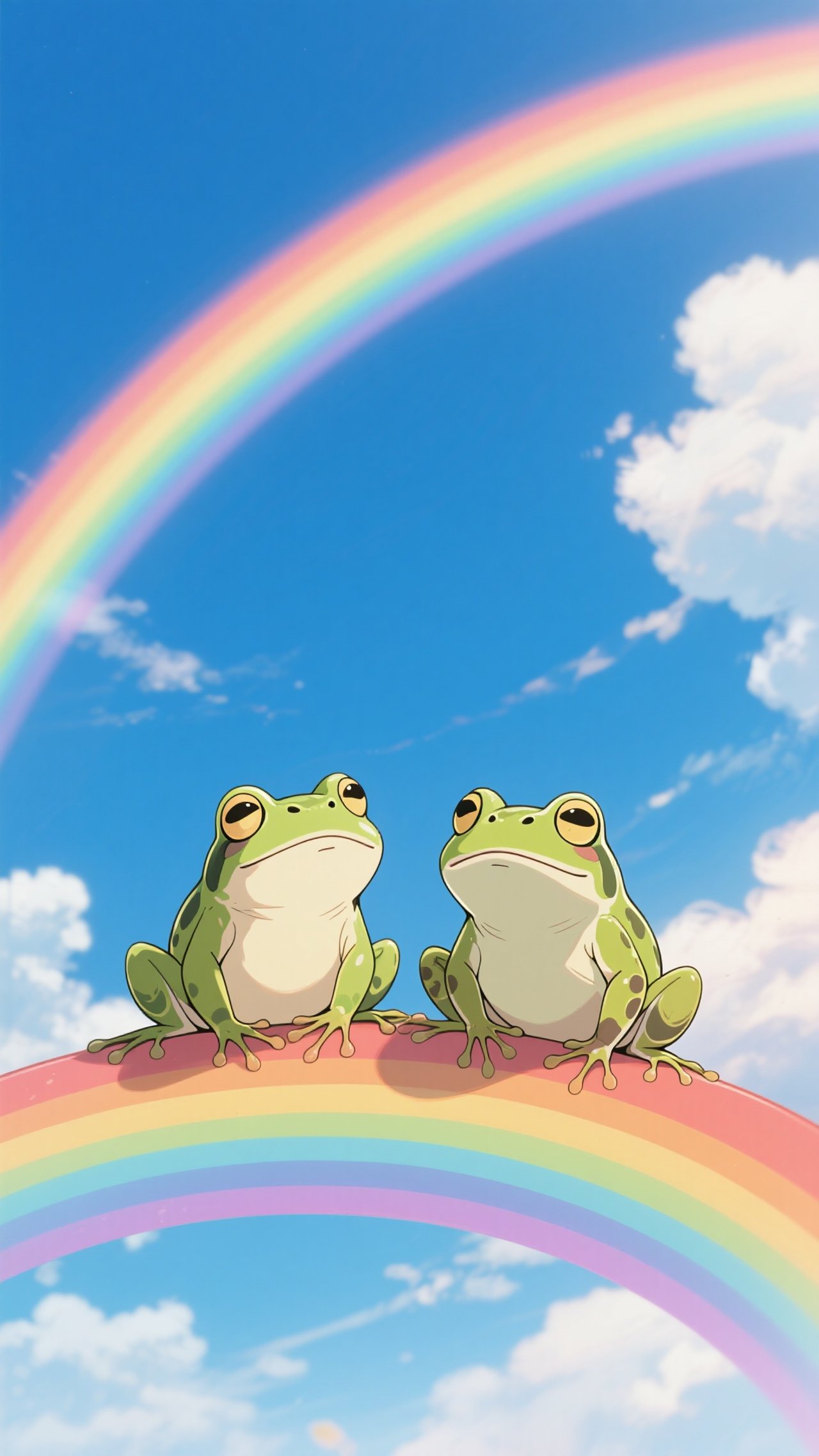 蛙と虹, 高精度アニメ - 画像生成チャレンジ / ４４３
