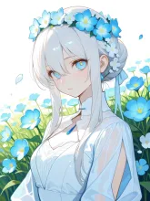 竜胆の擬人化·秋の野の青 の投稿作品