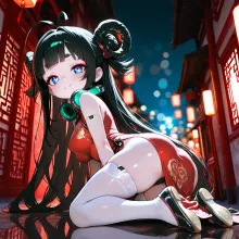 匂わす — チャイナドレスのAIイラスト|SUPPART
