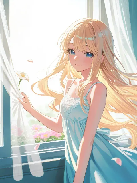 A fancy and cute anime-style… - キャミソール