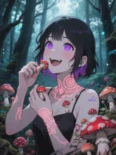 "食べろ"って、聞こえるの💓💀 — キノコイラストのAIイラスト|SUPPART