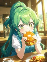 ハンバーガーも好き！