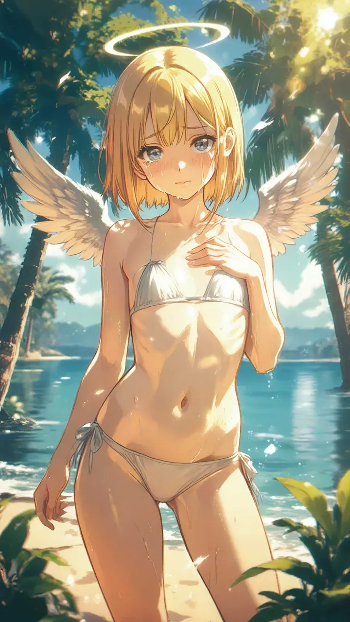 森に宿る...女神?? 私は違いますよぉ　ただこっそりバカンスにきただけですよぉ — SUPP35569111さんのAIイラスト