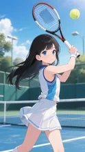 黒髪娘💕バックハンド❤️ — りゆさんのAIイラスト