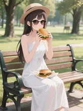 お忍びお嬢様。 — エイコさんのAIイラスト