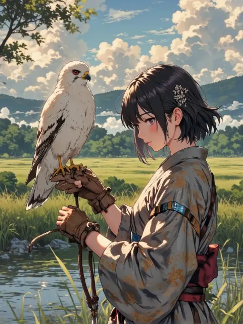 鷹匠な紅夜さん
