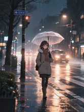 冷たい雨