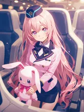 マスコットキャラクターのうさぎさんプレゼント