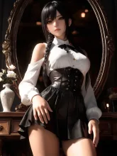 コルセットによる腰のくびれ