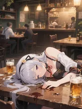 目開けたまま潰れてる