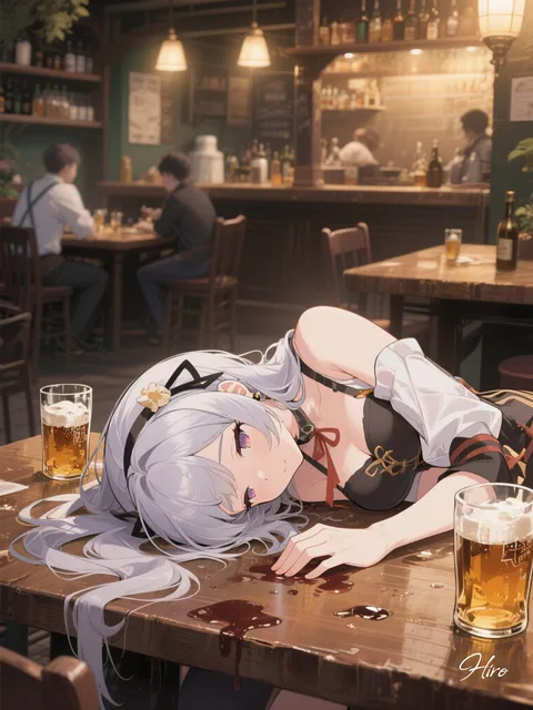 目開けたまま潰れてる