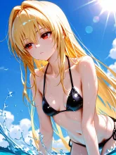 ビキニの金色◯闇 — デニムイラストのAIイラスト|SUPPART